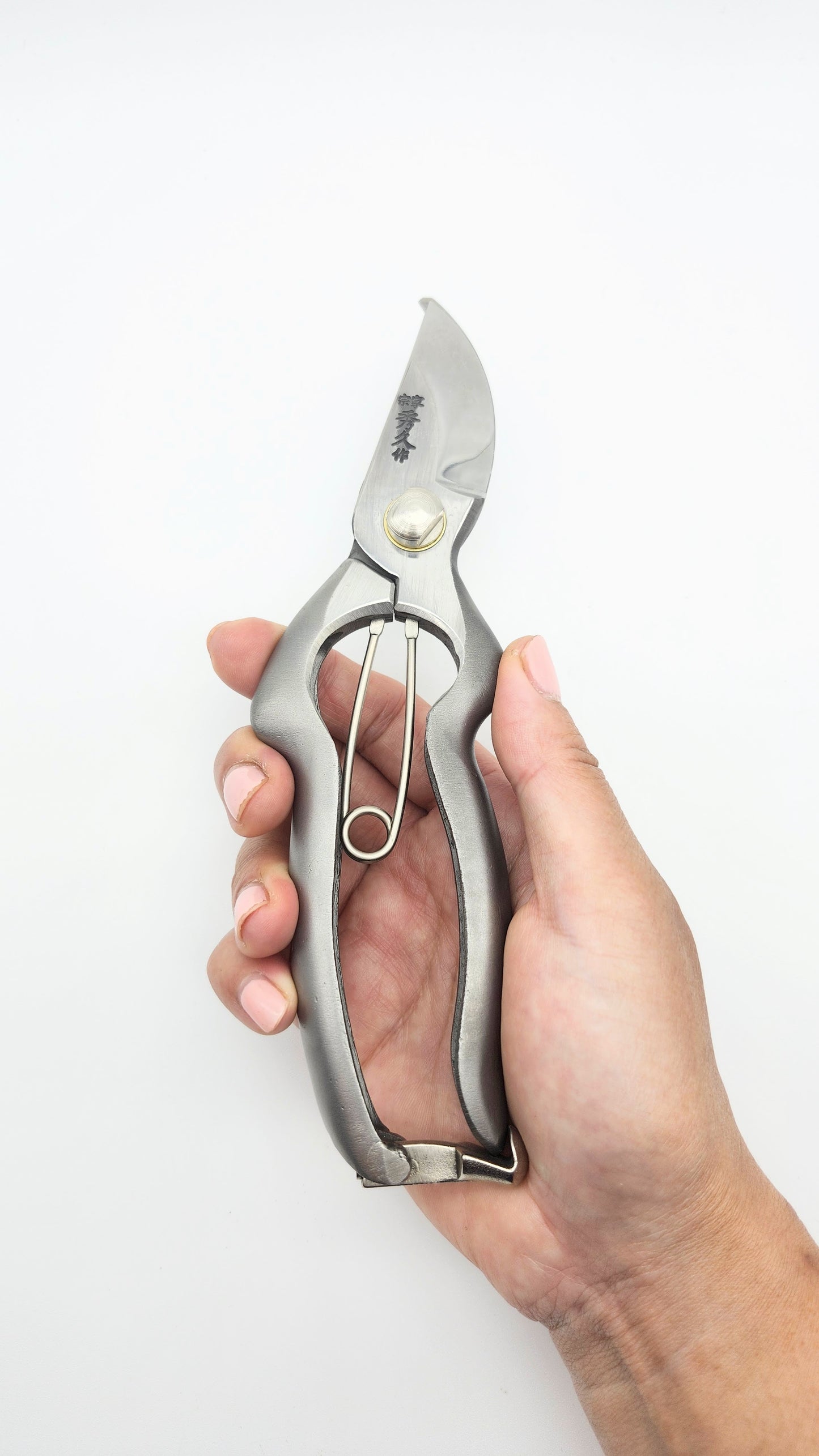 Hidehisa Japanese hand crafted Stainless Secateur / Pruner. YP180S 180mm