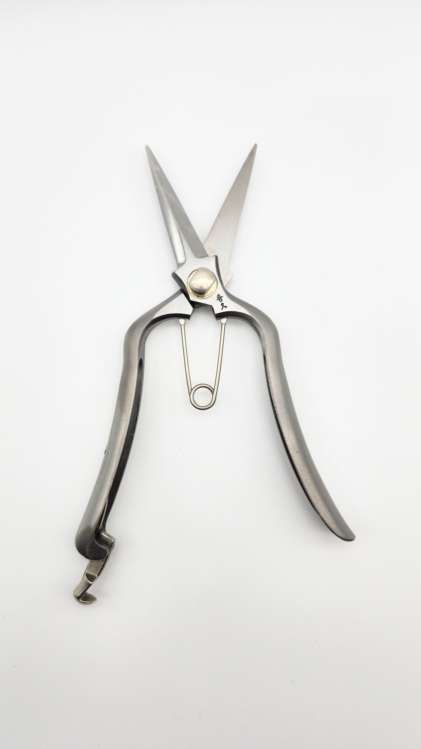Hidehisa Japanese hand crafted Stainless Bud Cutting Scissors 200mm. Secateur / Pruner.