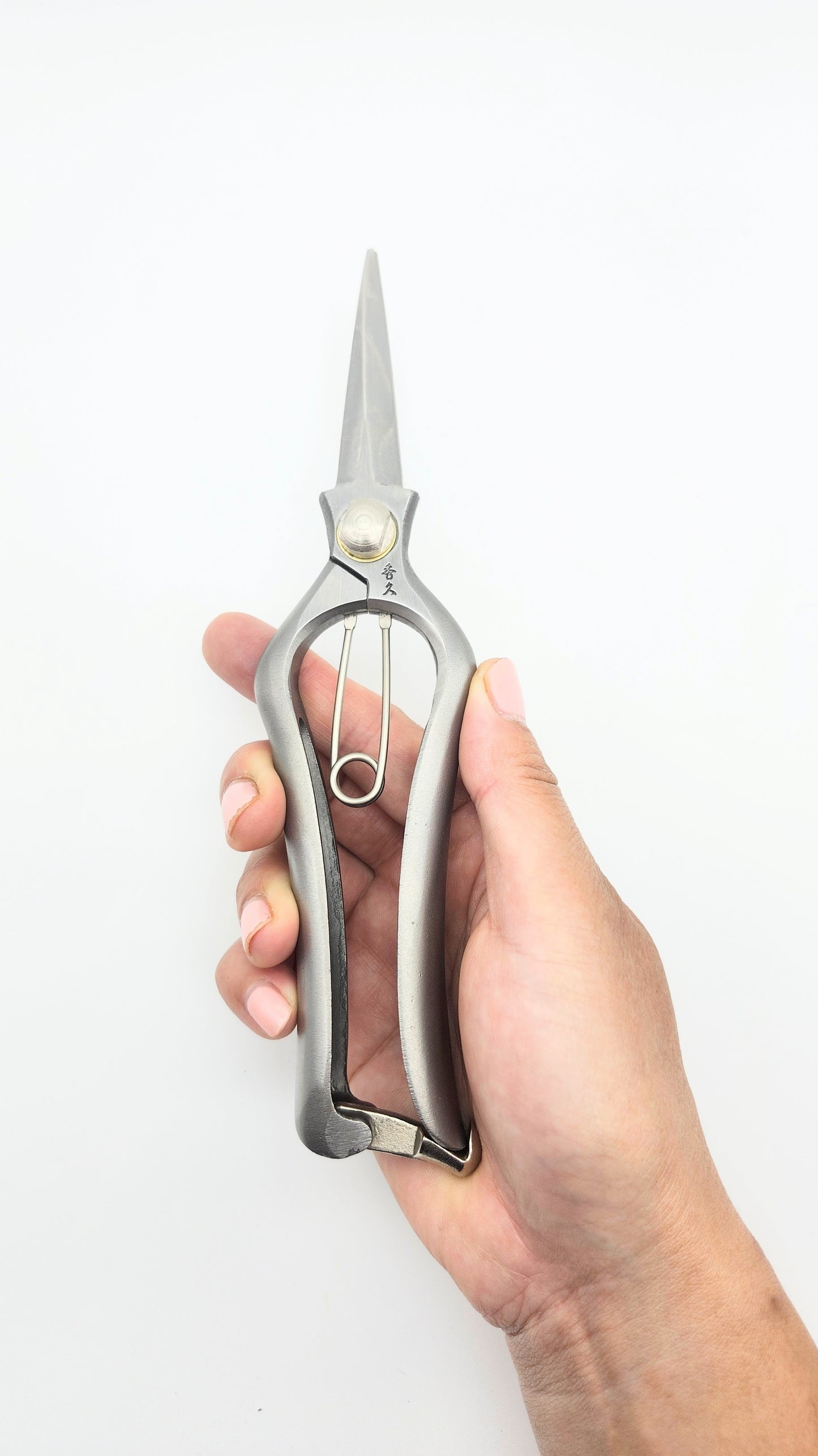 Hidehisa Japanese hand crafted Stainless Bud Cutting Scissors 200mm. Secateur / Pruner.