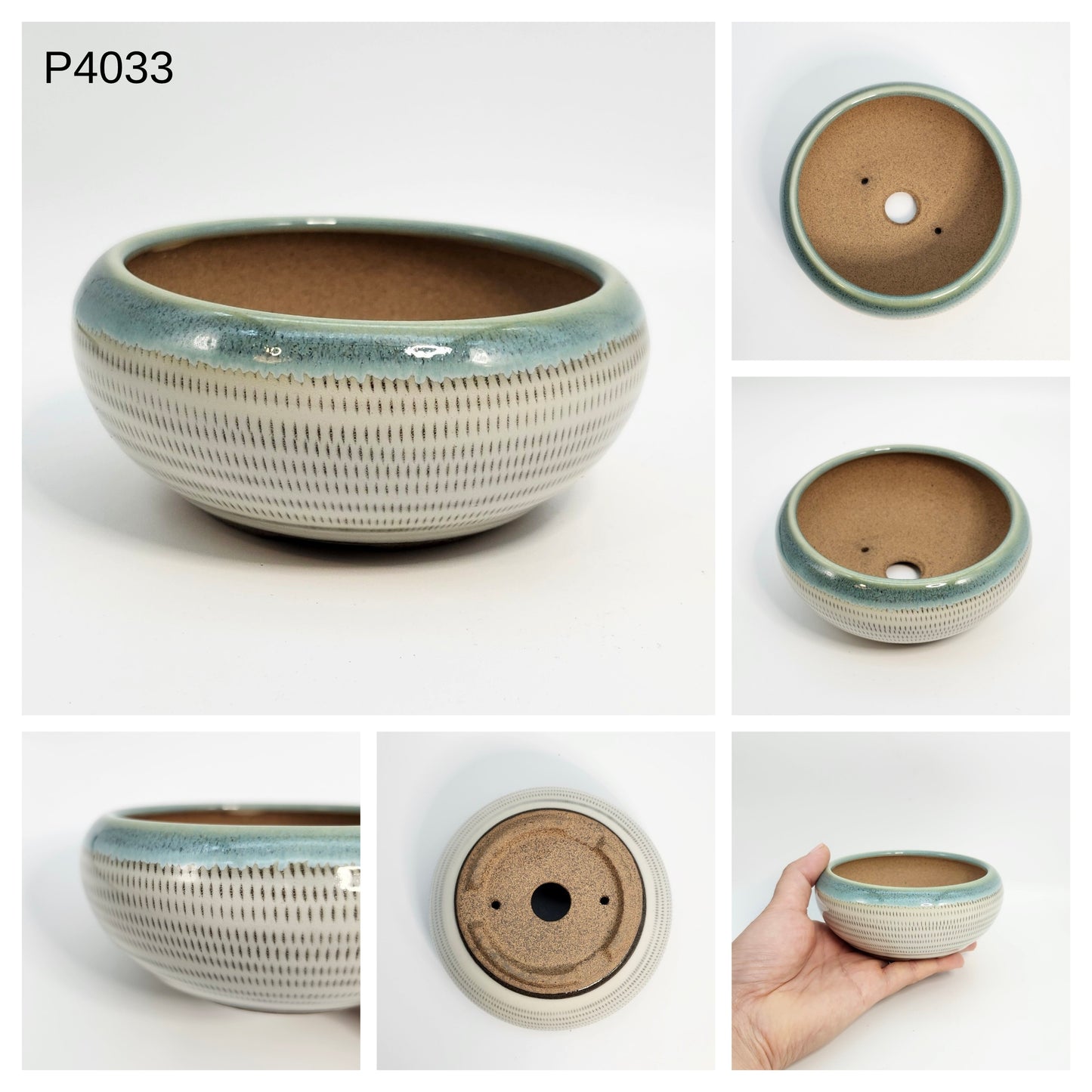P4033 Bonsai Pot, 4inch, Koishiwara Yaki-Japanese Pottery