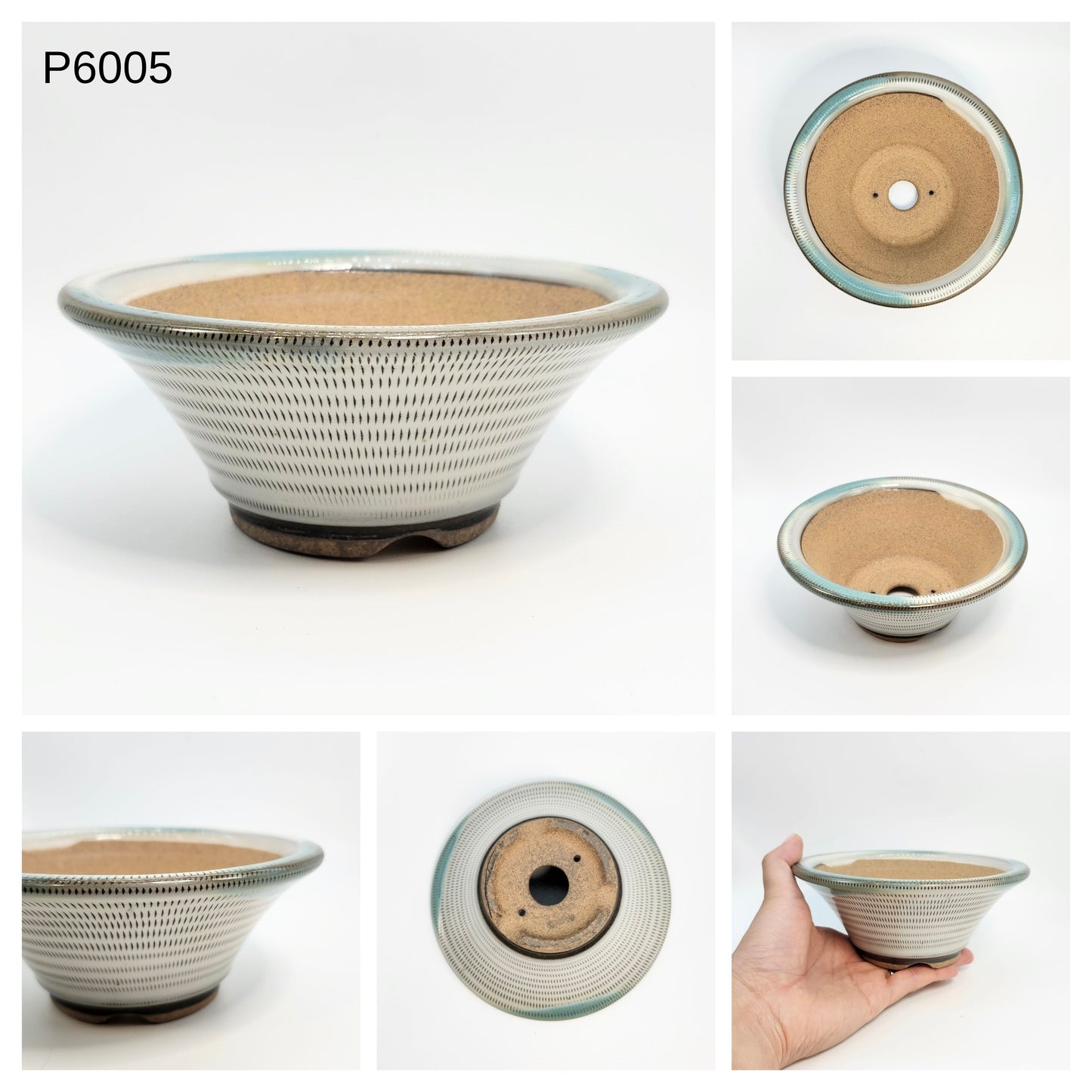 P6005 Bonsai Pot, 6inch, Koishiwara Yaki-Japanese Pottery