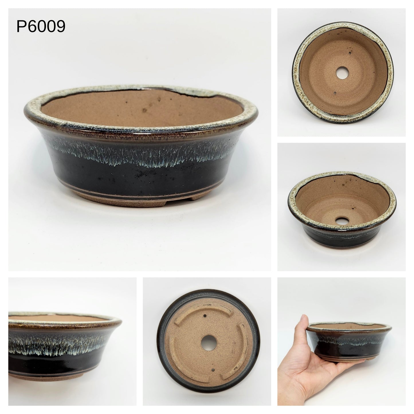 P6009 Bonsai Pot, 6inch, Koishiwara Yaki-Japanese Pottery