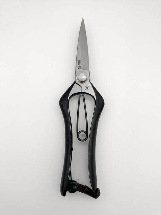 Masamune Japanese hand crafted Double Edged Bud Cutting Scissors 200mm. Secateur / Pruner.
