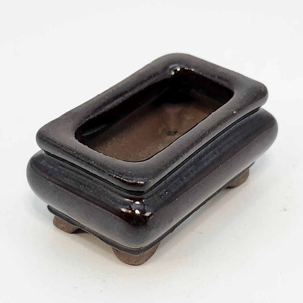 P1001 Set of 4, Bonsai Pot, 1inch, Authentic Japanese Pottery