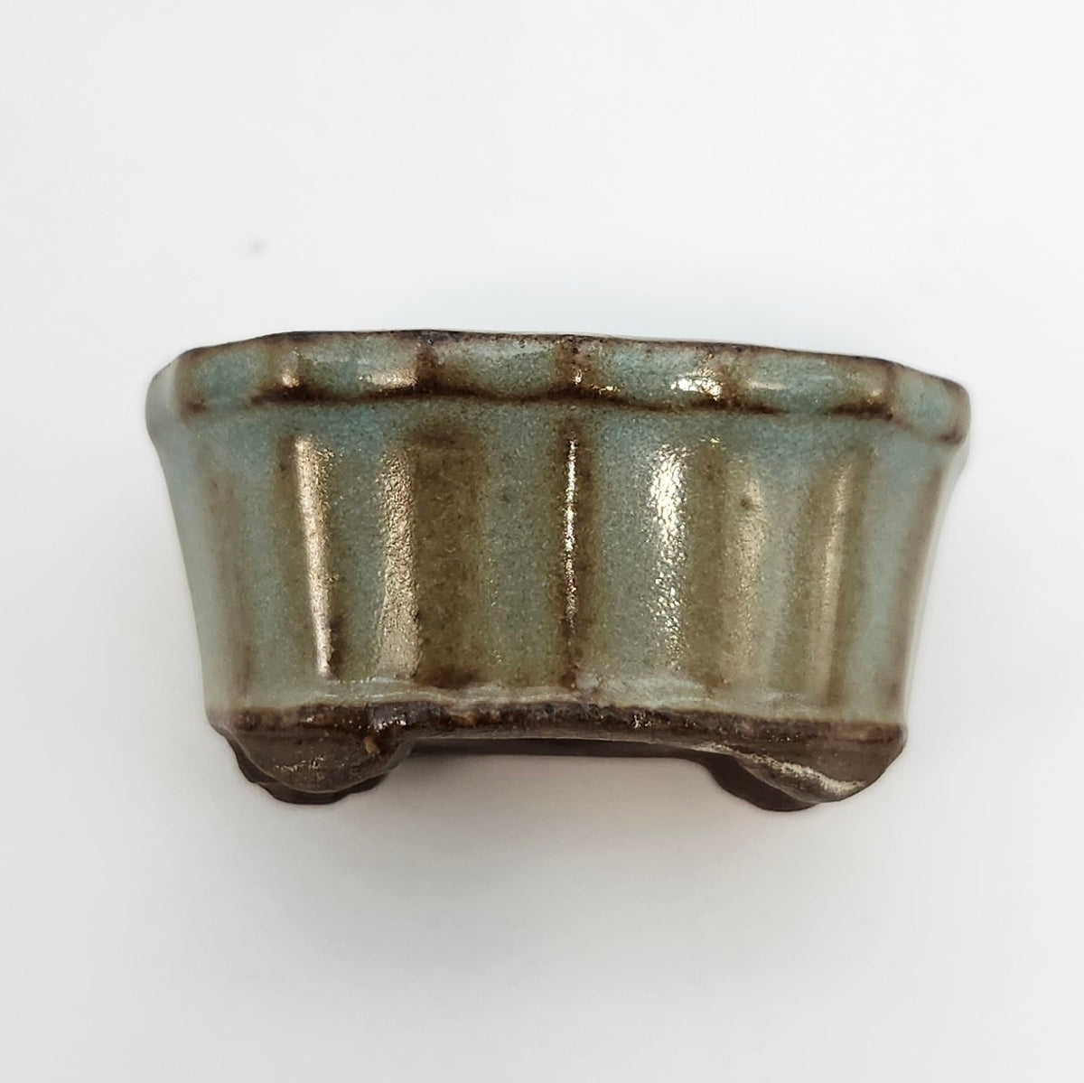 P1001 Set of 4, Bonsai Pot, 1inch, Authentic Japanese Pottery