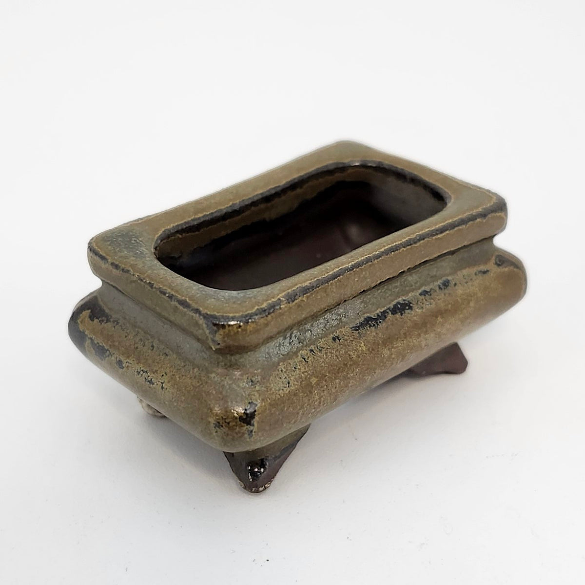 P1001 Set of 4, Bonsai Pot, 1inch, Authentic Japanese Pottery