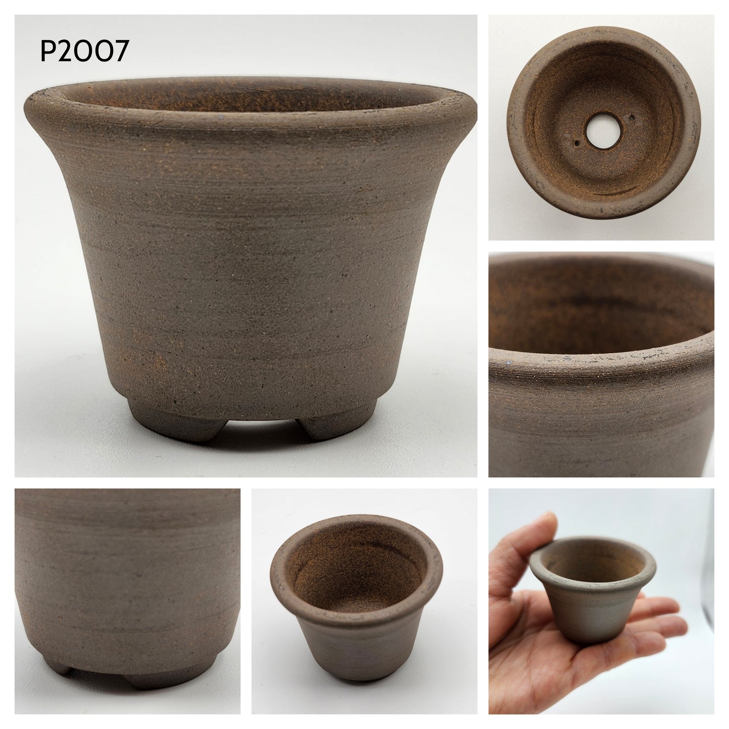 Bonsai Pot, Authentic Koishiwarayaki-Japanese Pottery. Round 2inch Pot