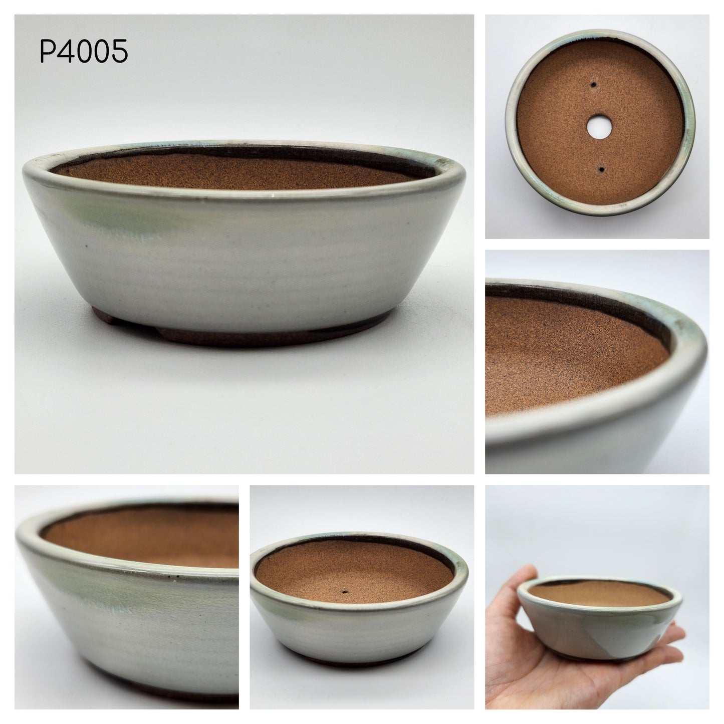 Bonsai Pot, Authentic Koishiwarayaki-Japanese Pottery, Round Shallow 4inch Pot