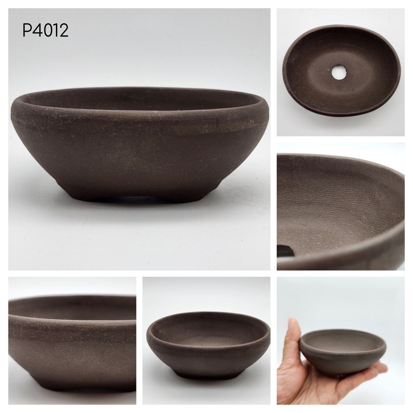 Authentic Japanese Bonsai Pot, Oval 4inch Pot