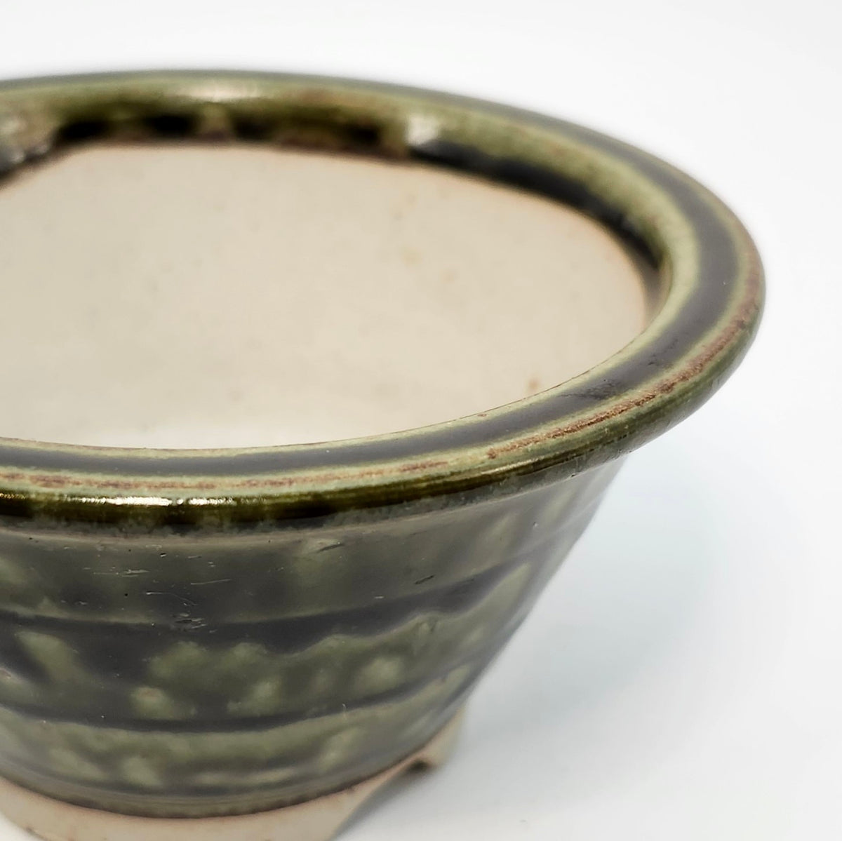 P4017 Bonsai Pot, 4inch, Seto Yaki-Japanese Pottery