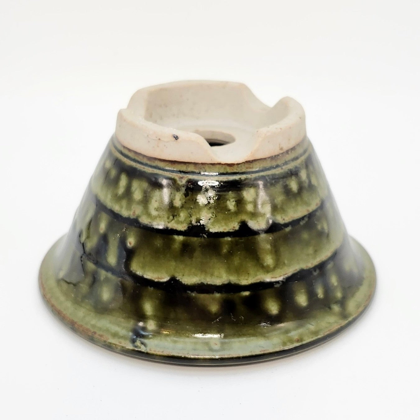 P4017 Bonsai Pot, 4inch, Seto Yaki-Japanese Pottery