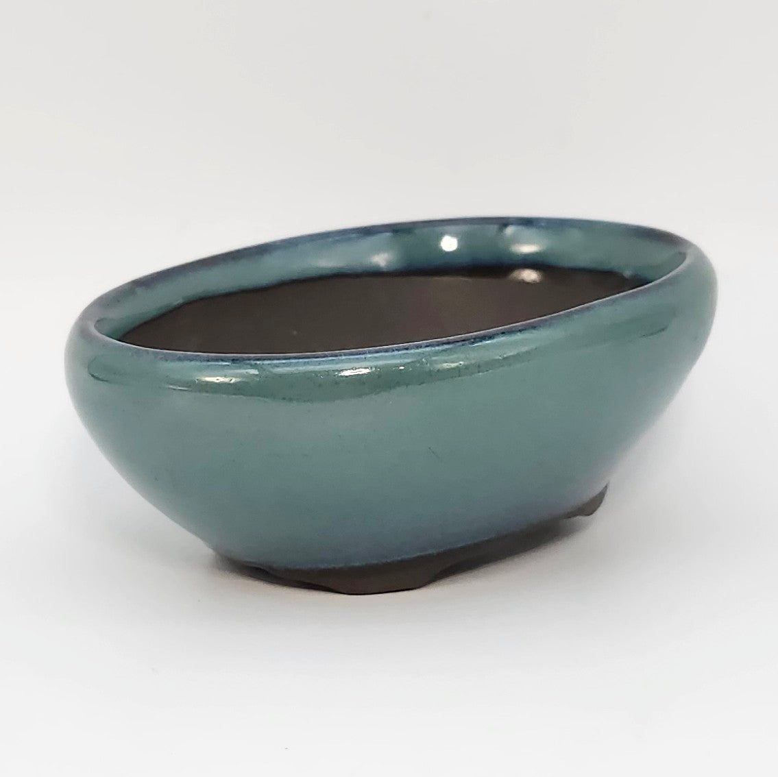 P4041 Bonsai Pot, 4inch, Seto Yaki-Japanese Pottery