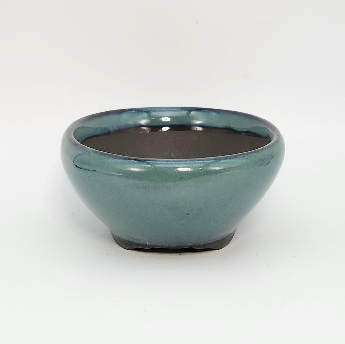 P4041 Bonsai Pot, 4inch, Seto Yaki-Japanese Pottery